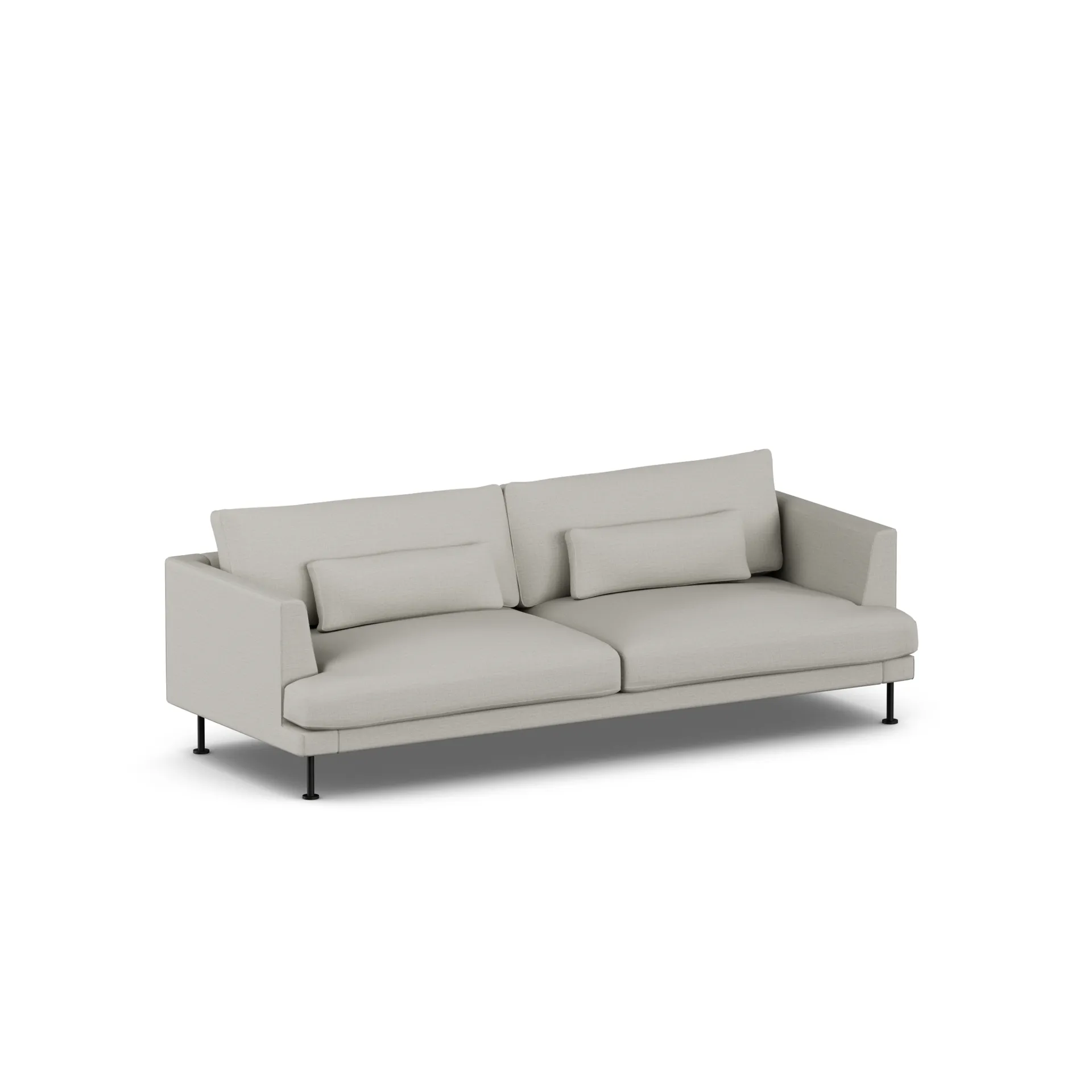 Bredhult Sofa, Same Grey 6673-Schwarzer Stahl, 3-sitzig 1898