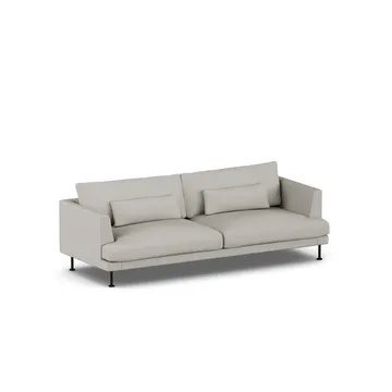 Bredhult Sofa - Same Grey 6673-Schwarzer Stahl, 3-sitzig - 1898