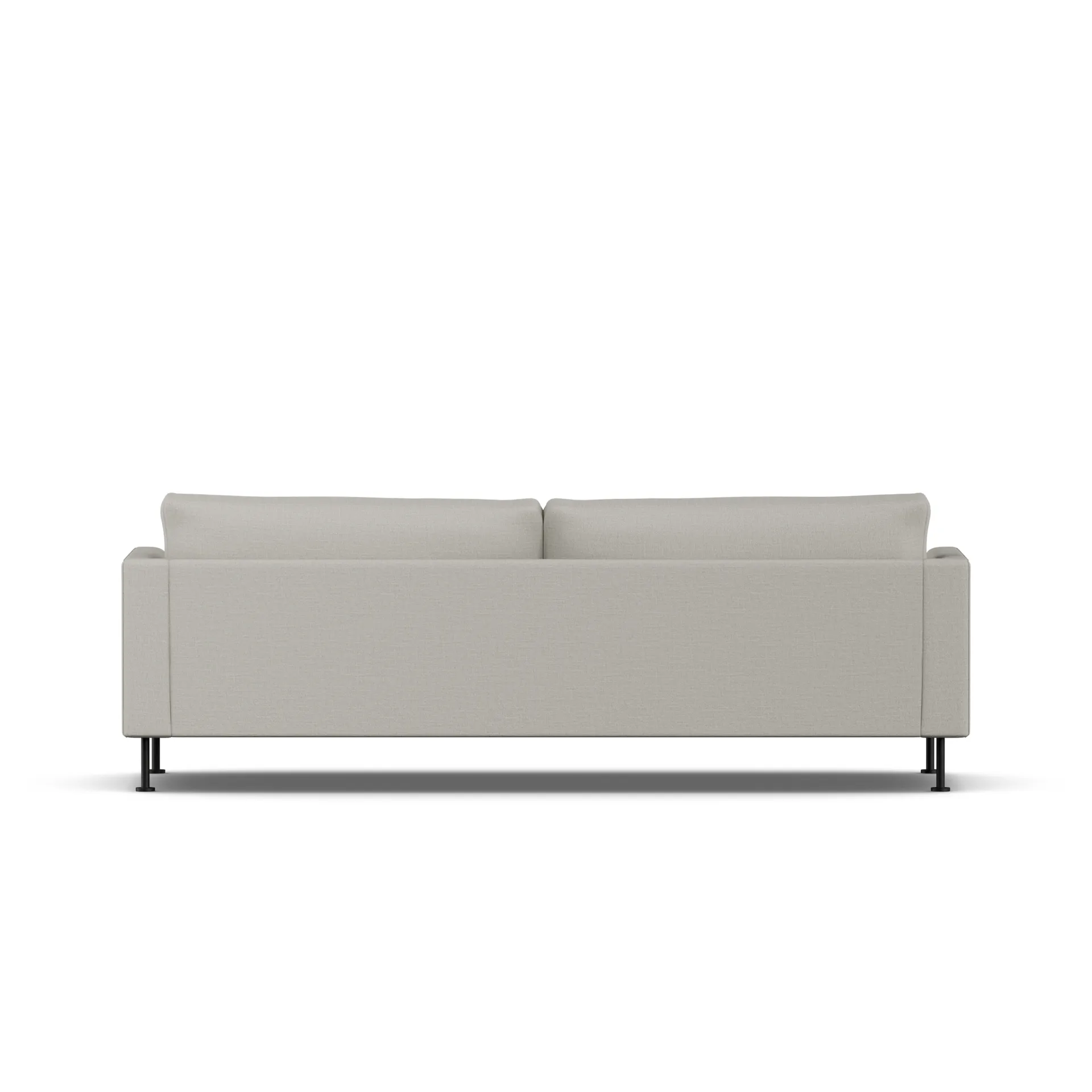 Bredhult Sofa, Same Grey 6673-Schwarzer Stahl, 3-sitzig 1898