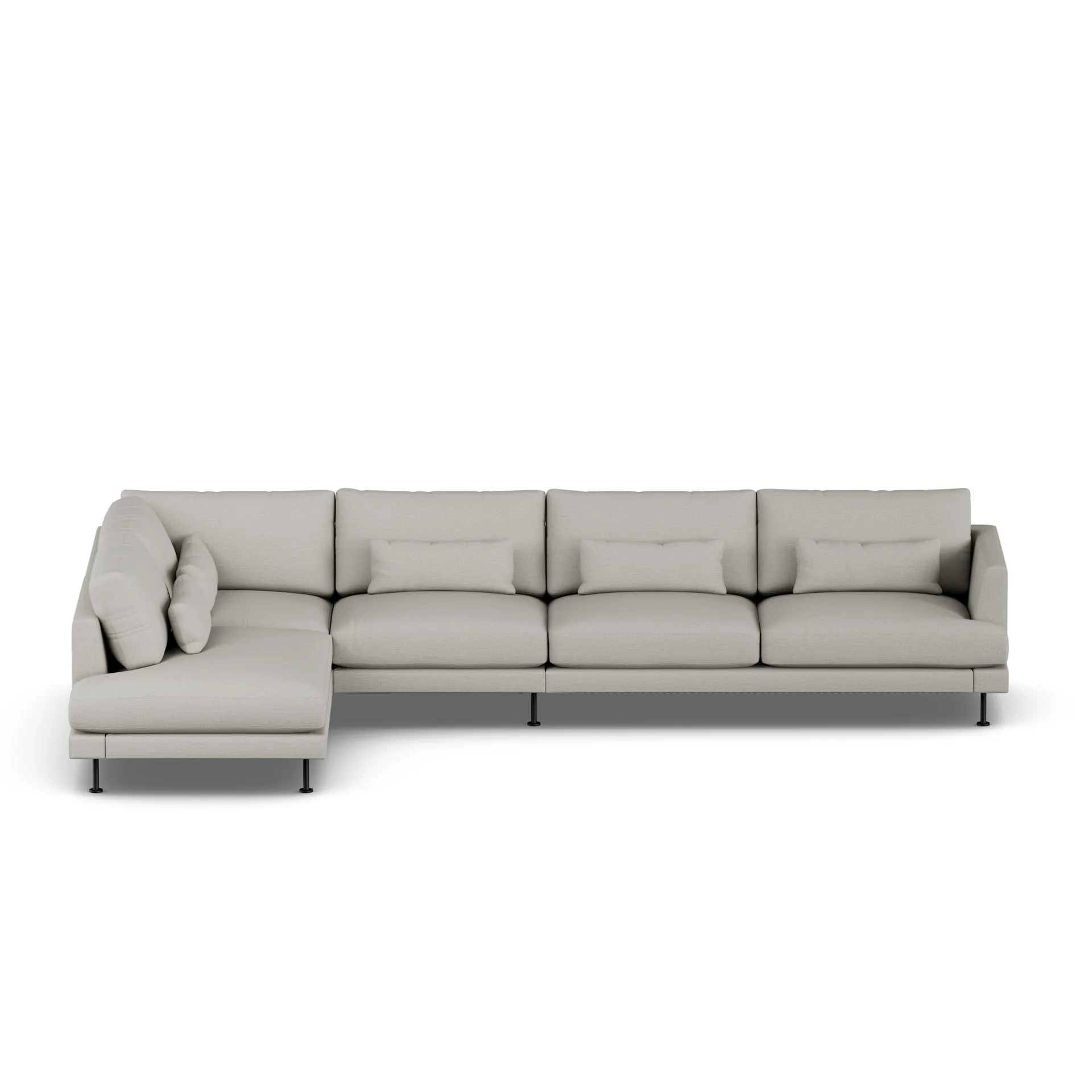 Bredhult Sofa, Same Grey 6673-Schwarzer Stahl, 4-sitzig B2 1898