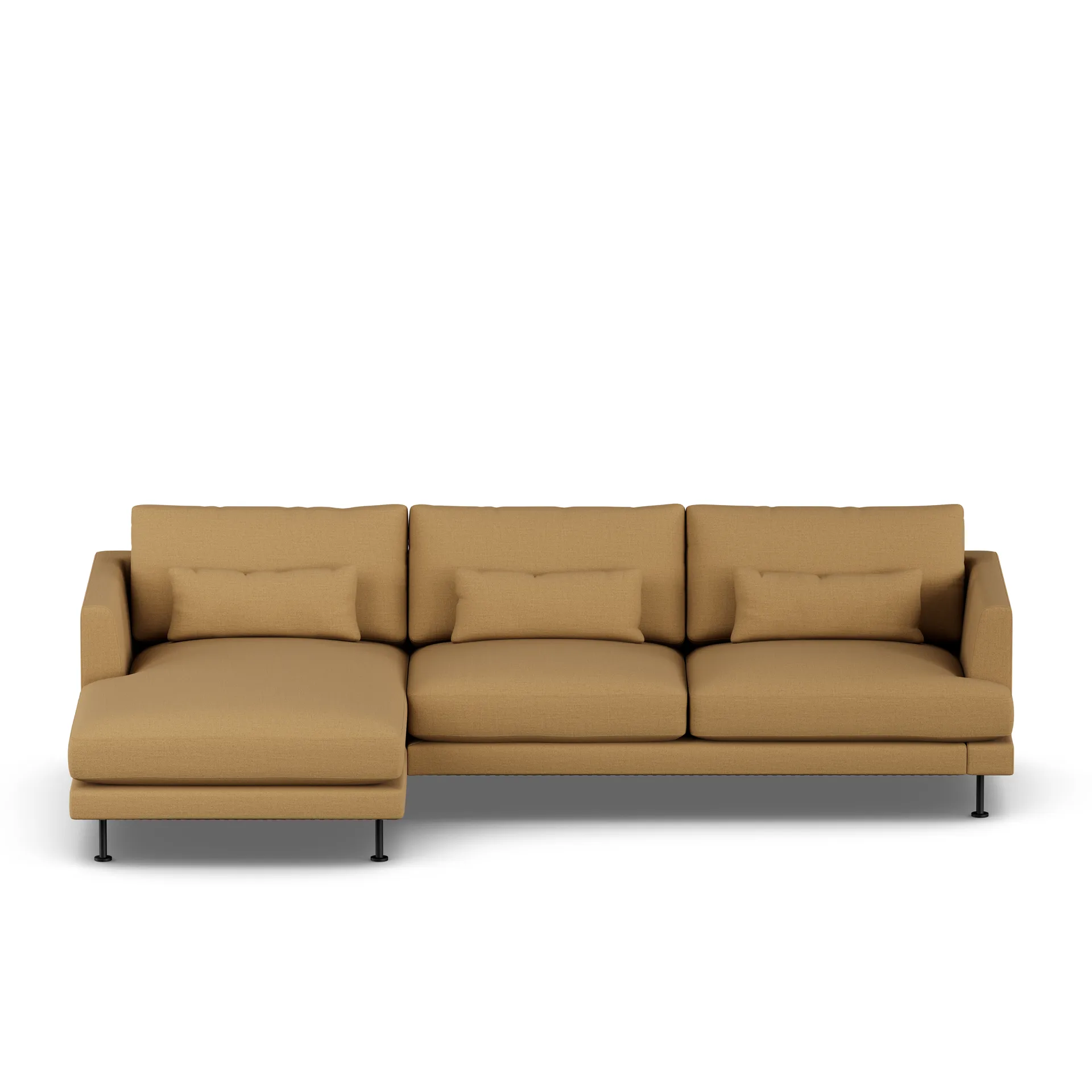 Bredhult Sofa, Same Ochre 6676-Schwarzer Stahl, 2,5-sitzig C2 1898