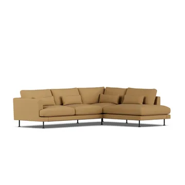 Bredhult Sofa - Same Ochre 6676-Schwarzer Stahl, 3-sitzig A1 - 1898