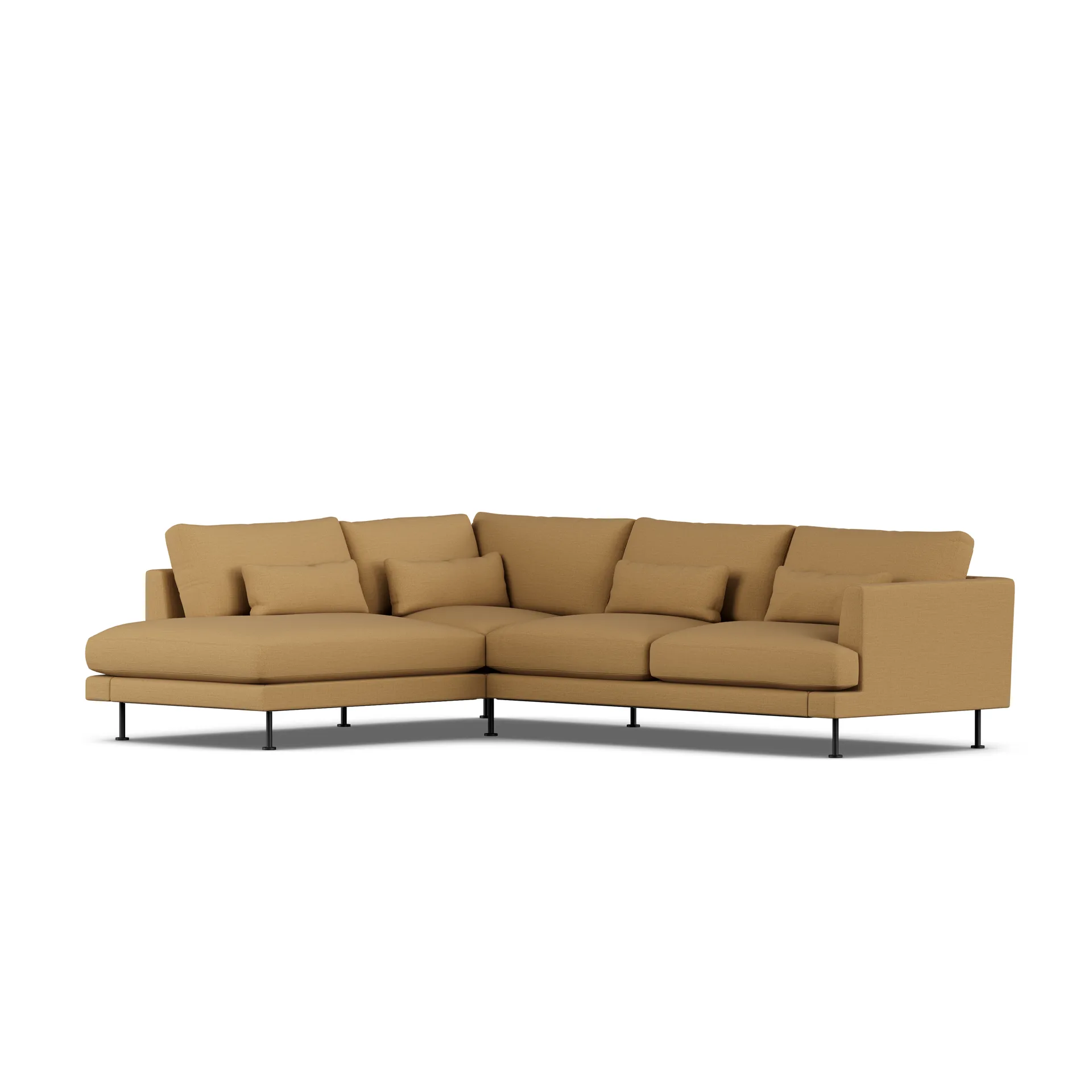 Bredhult Sofa, Same Ochre 6676-Schwarzer Stahl, 3-sitzig A2 1898