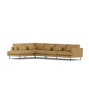 Bredhult Sofa - Same Ochre 6676-Schwarzer Stahl, 4-sitzig B2 - 1898
