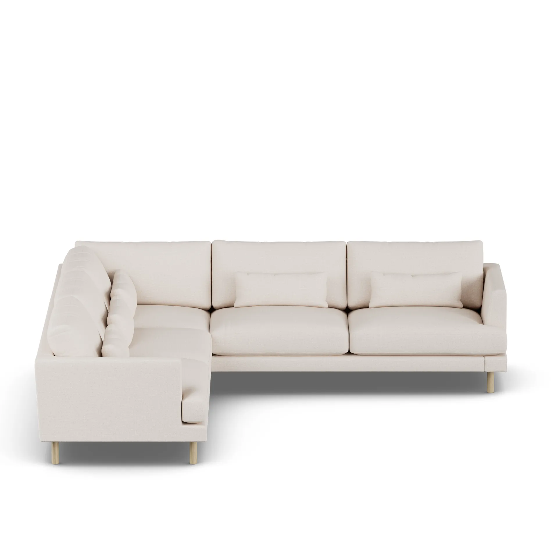Bredhult Sofa, Same Off White 6671-Eiche weiß geölt, Ecksofa F 1898