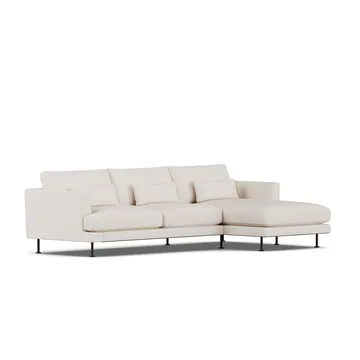 Bredhult Sofa - Same Off White 6671-Schwarzer Stahl, 2,5-sitzig C1 - 1898