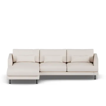 Bredhult Sofa - Same Off White 6671-Schwarzer Stahl, 2,5-sitzig C2 - 1898