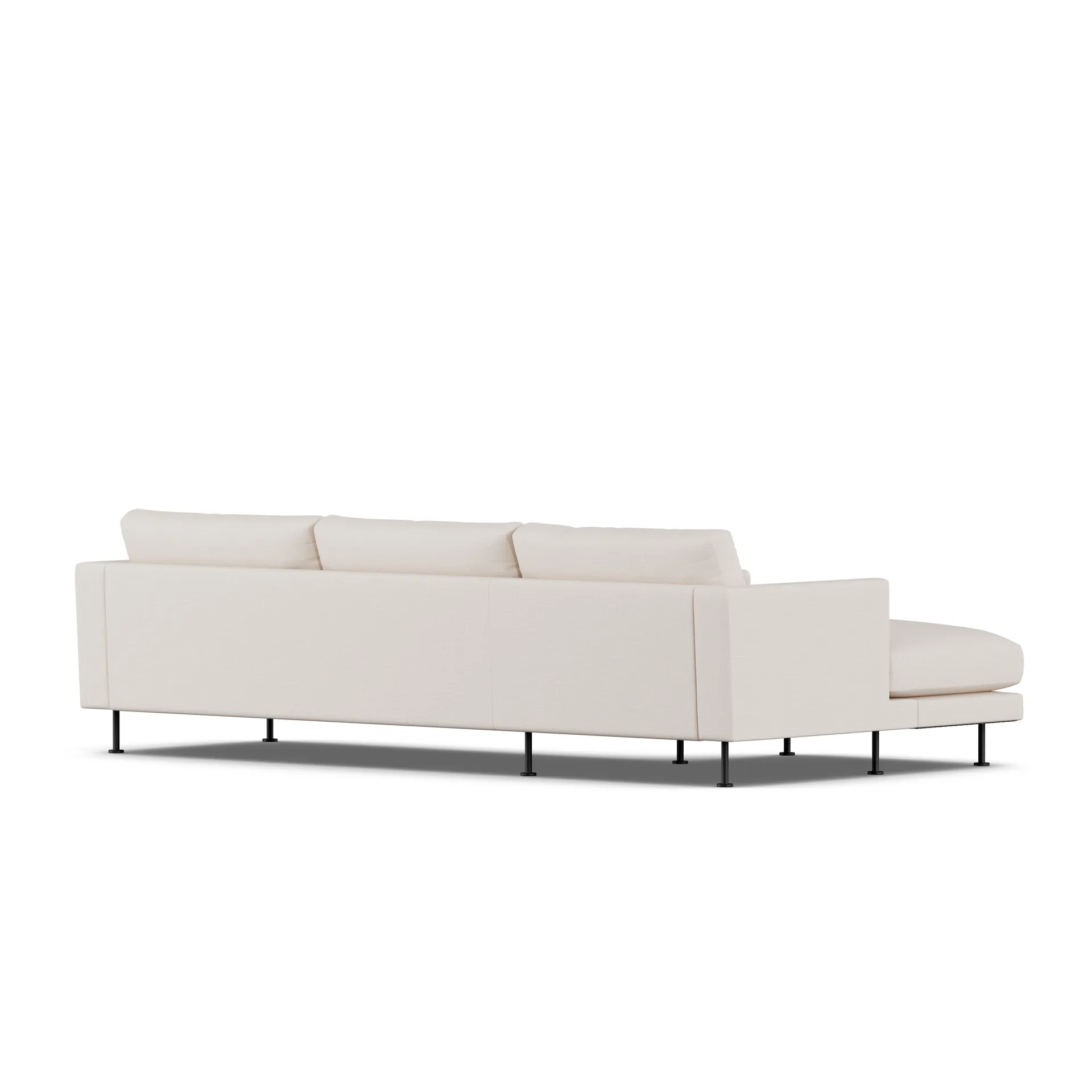 Bredhult Sofa, Same Off White 6671-Schwarzer Stahl, 2,5-sitzig C2 1898