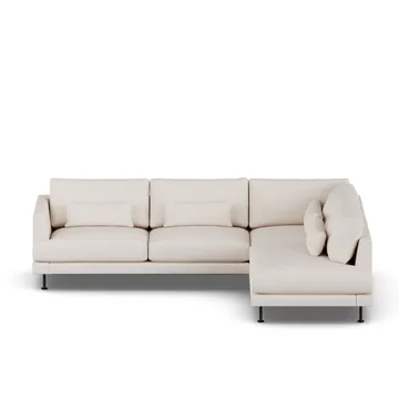 Bredhult Sofa - Same Off White 6671-Schwarzer Stahl, 3-sitzig A1 - 1898