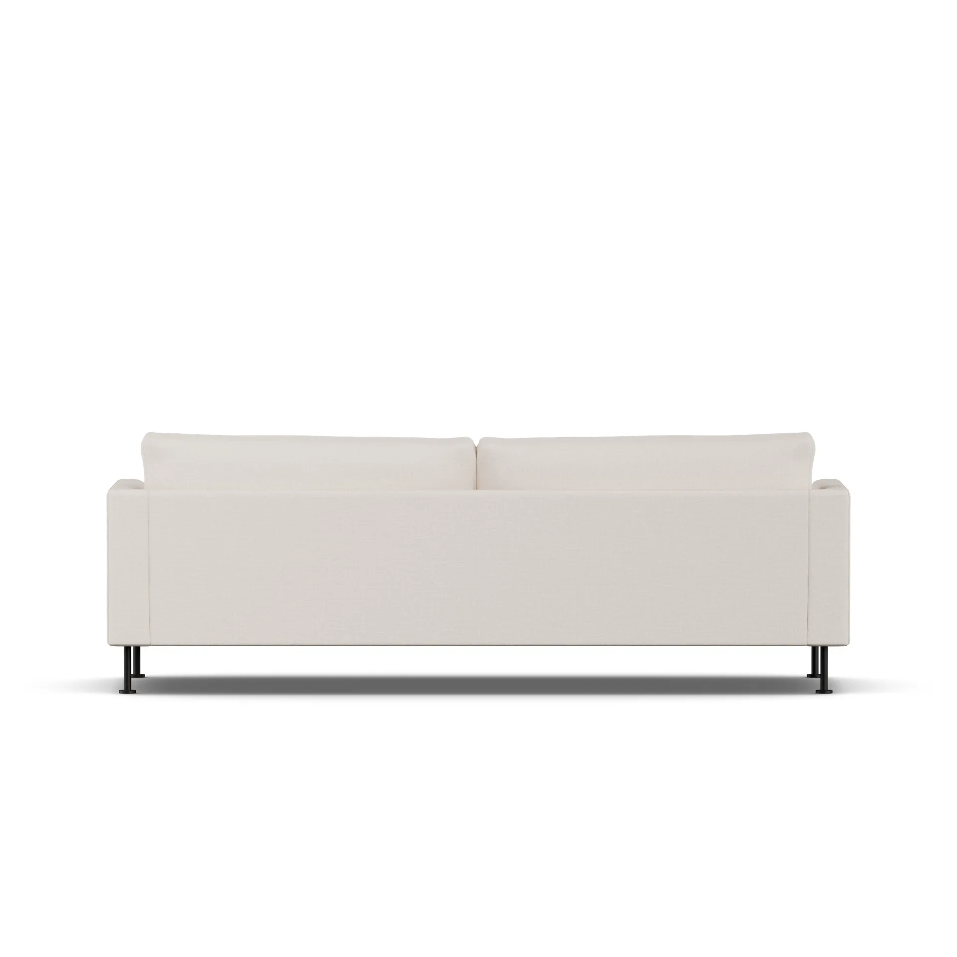 Bredhult Sofa, Same Off White 6671-Schwarzer Stahl, 3-sitzig 1898