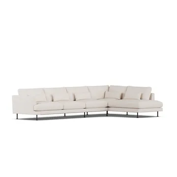 Bredhult Sofa - Same Off White 6671-Schwarzer Stahl, 4-sitzig B1 - 1898