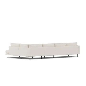 Bredhult Sofa - Same Off White 6671-Schwarzer Stahl, 4-sitzig B1 - 1898