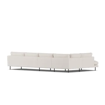 Bredhult Sofa - Same Off White 6671-Schwarzer Stahl, 4-sitzig B2 - 1898