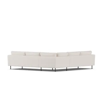 Bredhult Sofa - Same Off White 6671-Schwarzer Stahl, Ecksofa F - 1898