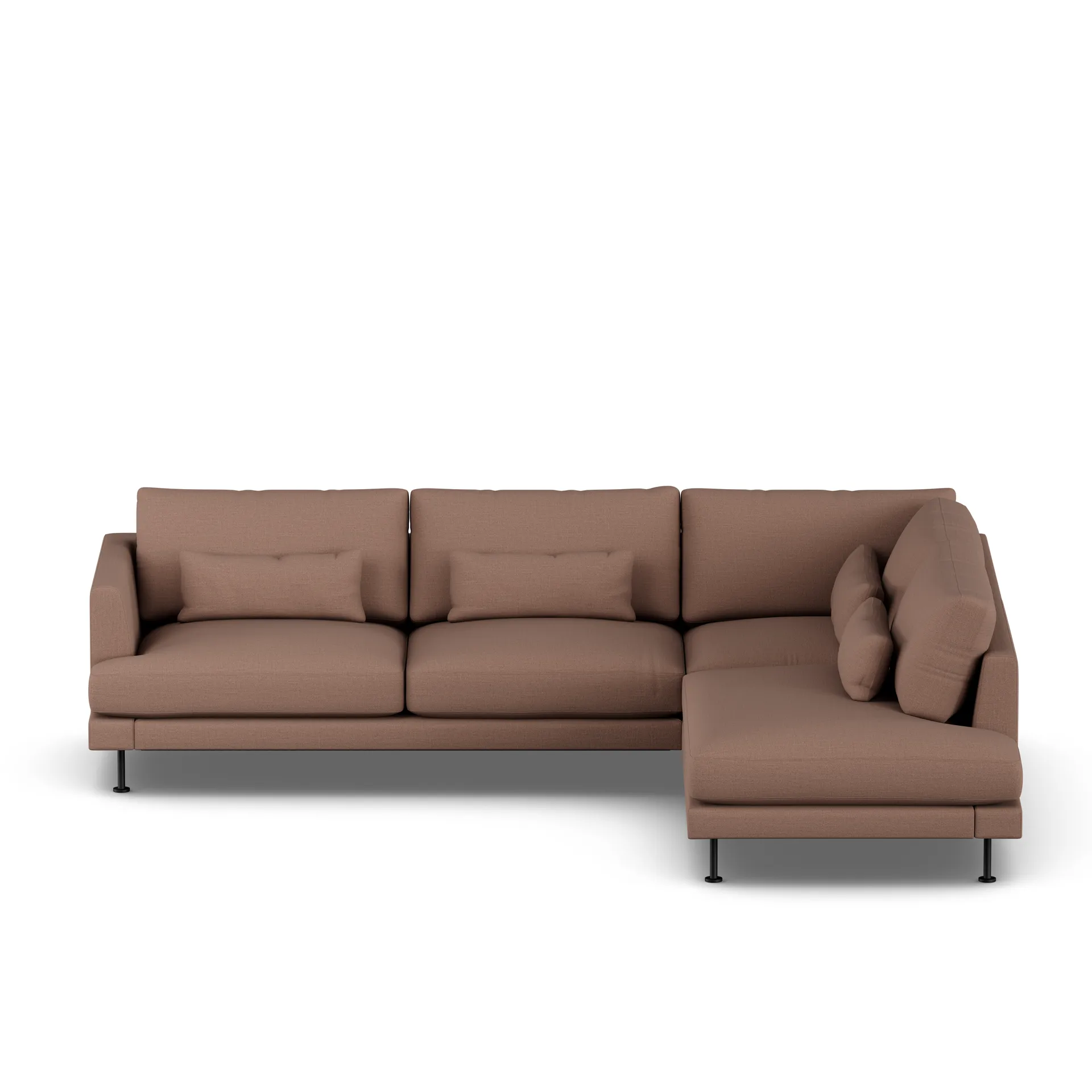 Bredhult Sofa, Same Rust 6675-Schwarzer Stahl, 3-sitzig A1 1898