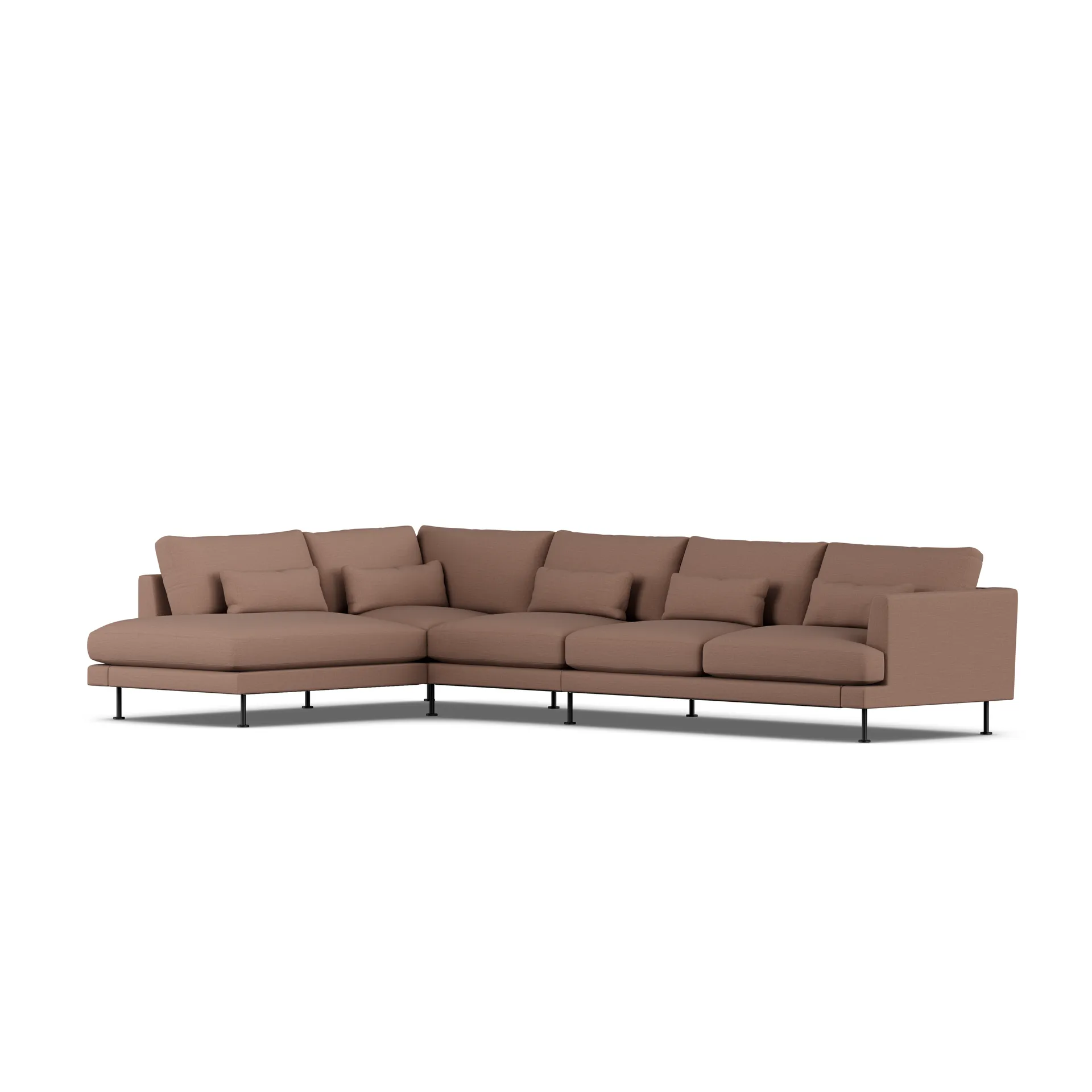 Bredhult Sofa, Same Rust 6675-Schwarzer Stahl, 4-sitzig B2 1898
