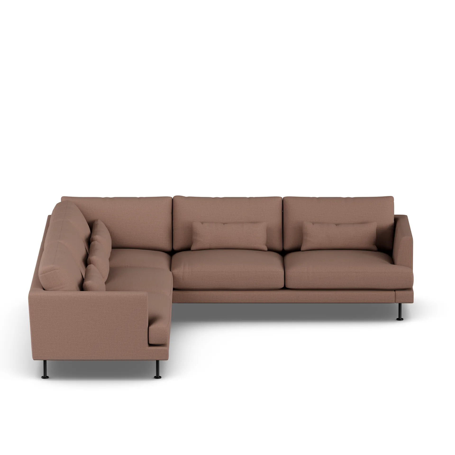 Bredhult Sofa, Same Rust 6675-Schwarzer Stahl, Ecksofa F 1898