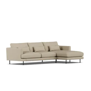 Bredhult Sofa - Same Sand 6672-Schwarzer Stahl, 2,5-sitzig C1 - 1898