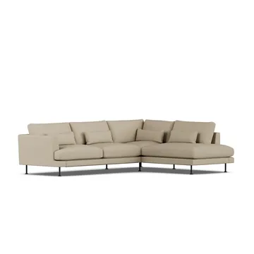 Bredhult Sofa - Same Sand 6672-Schwarzer Stahl, 3-sitzig A1 - 1898