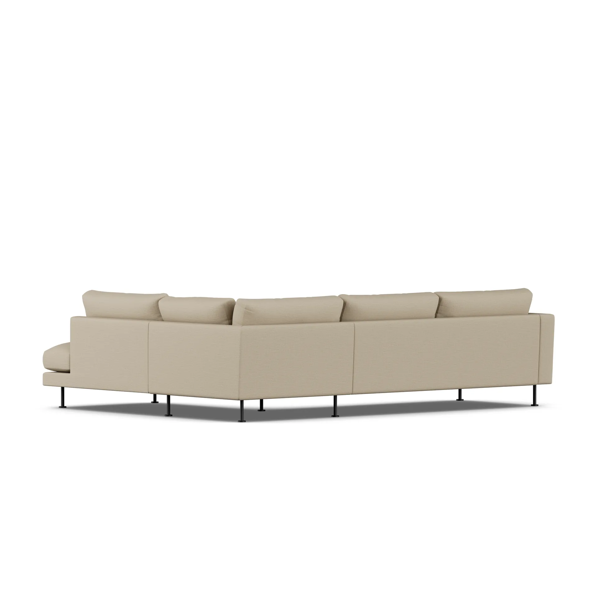 Bredhult Sofa, Same Sand 6672-Schwarzer Stahl, 3-sitzig A1 1898