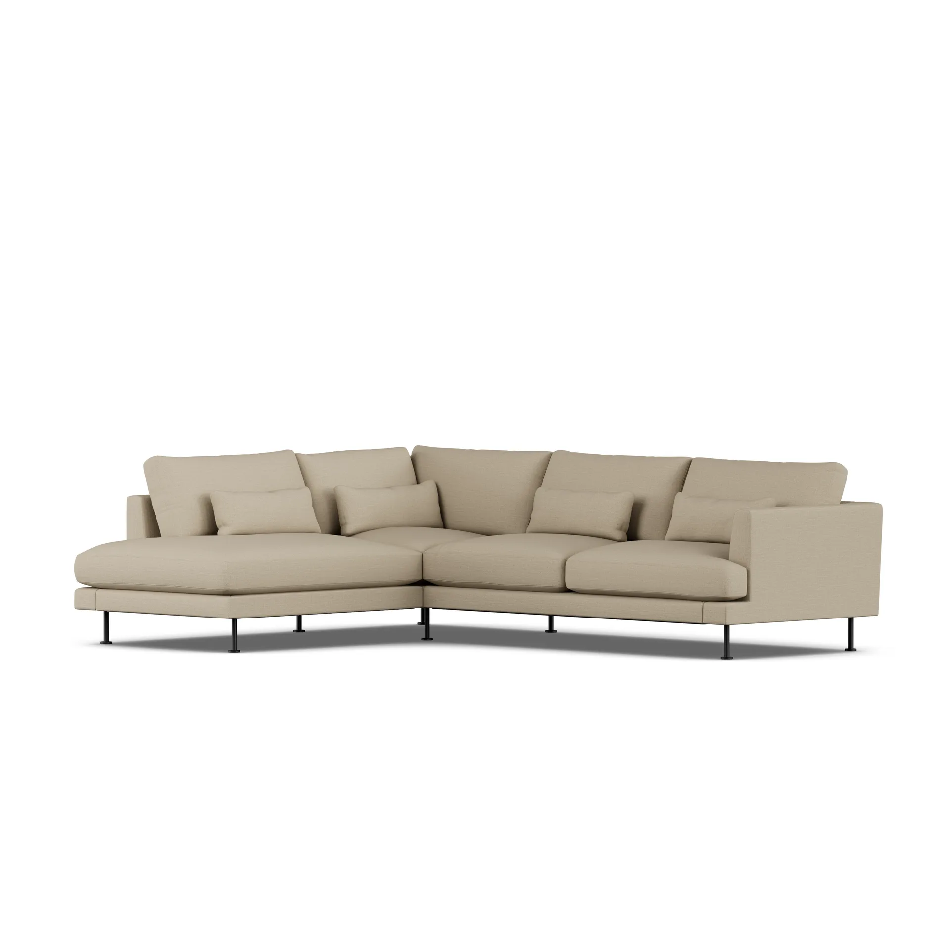 Bredhult Sofa, Same Sand 6672-Schwarzer Stahl, 3-sitzig A2 1898