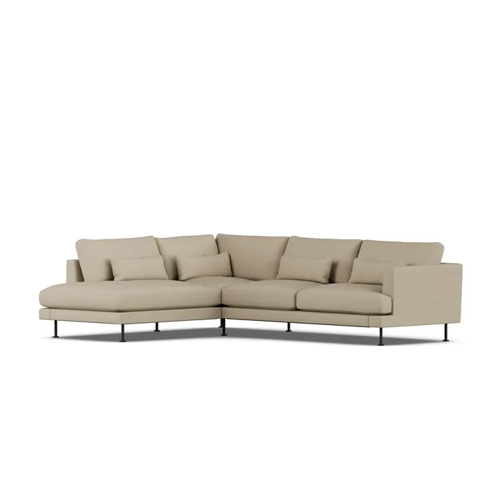 Bredhult Sofa - Same Sand 6672-Schwarzer Stahl, 3-sitzig A2 - 1898