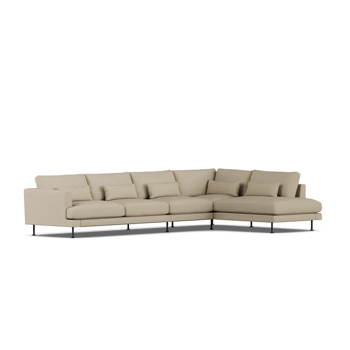 Bredhult Sofa - Same Sand 6672-Schwarzer Stahl, 4-sitzig B1 - 1898