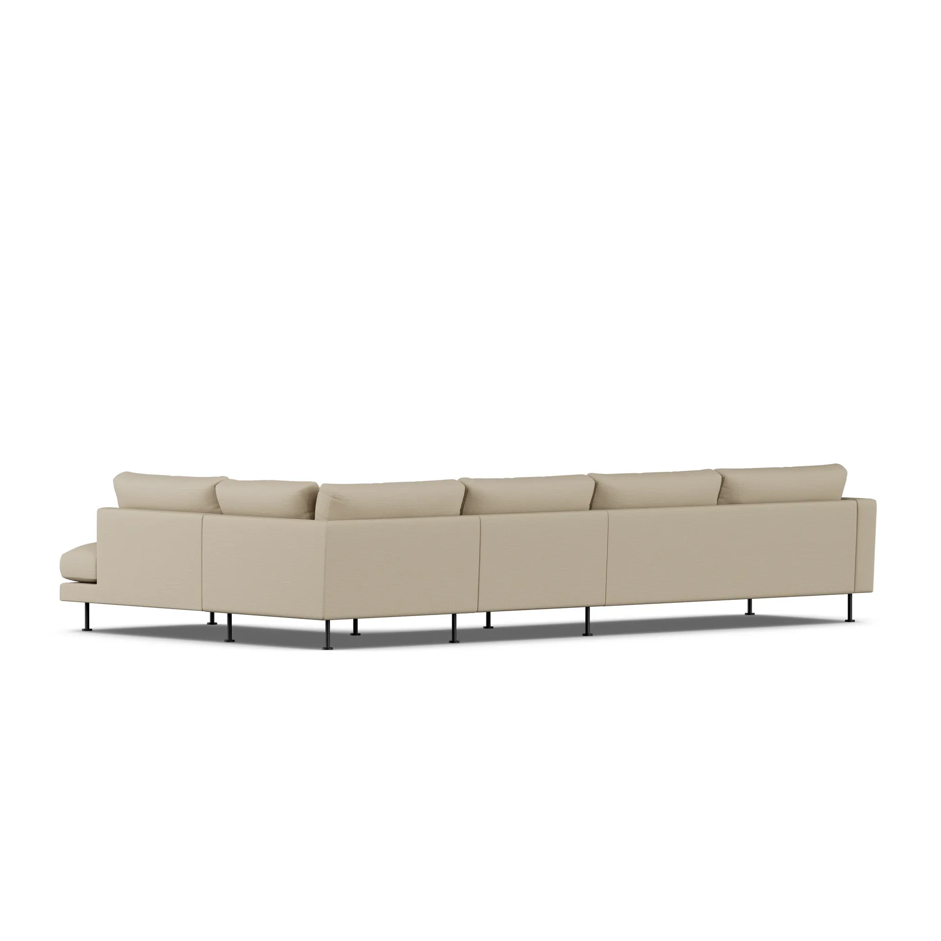 Bredhult Sofa, Same Sand 6672-Schwarzer Stahl, 4-sitzig B1 1898