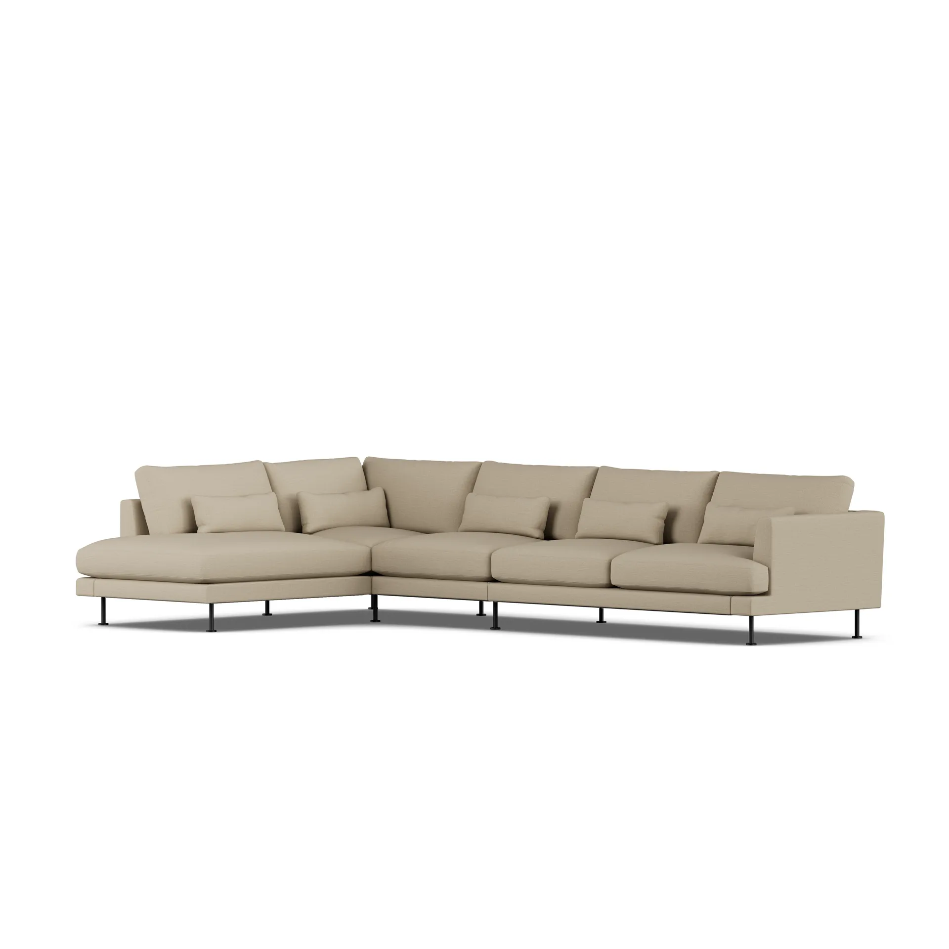 Bredhult Sofa, Same Sand 6672-Schwarzer Stahl, 4-sitzig B2 1898