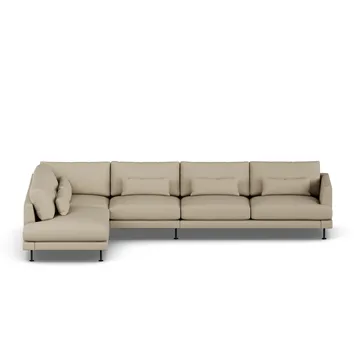 Bredhult Sofa - Same Sand 6672-Schwarzer Stahl, 4-sitzig B2 - 1898