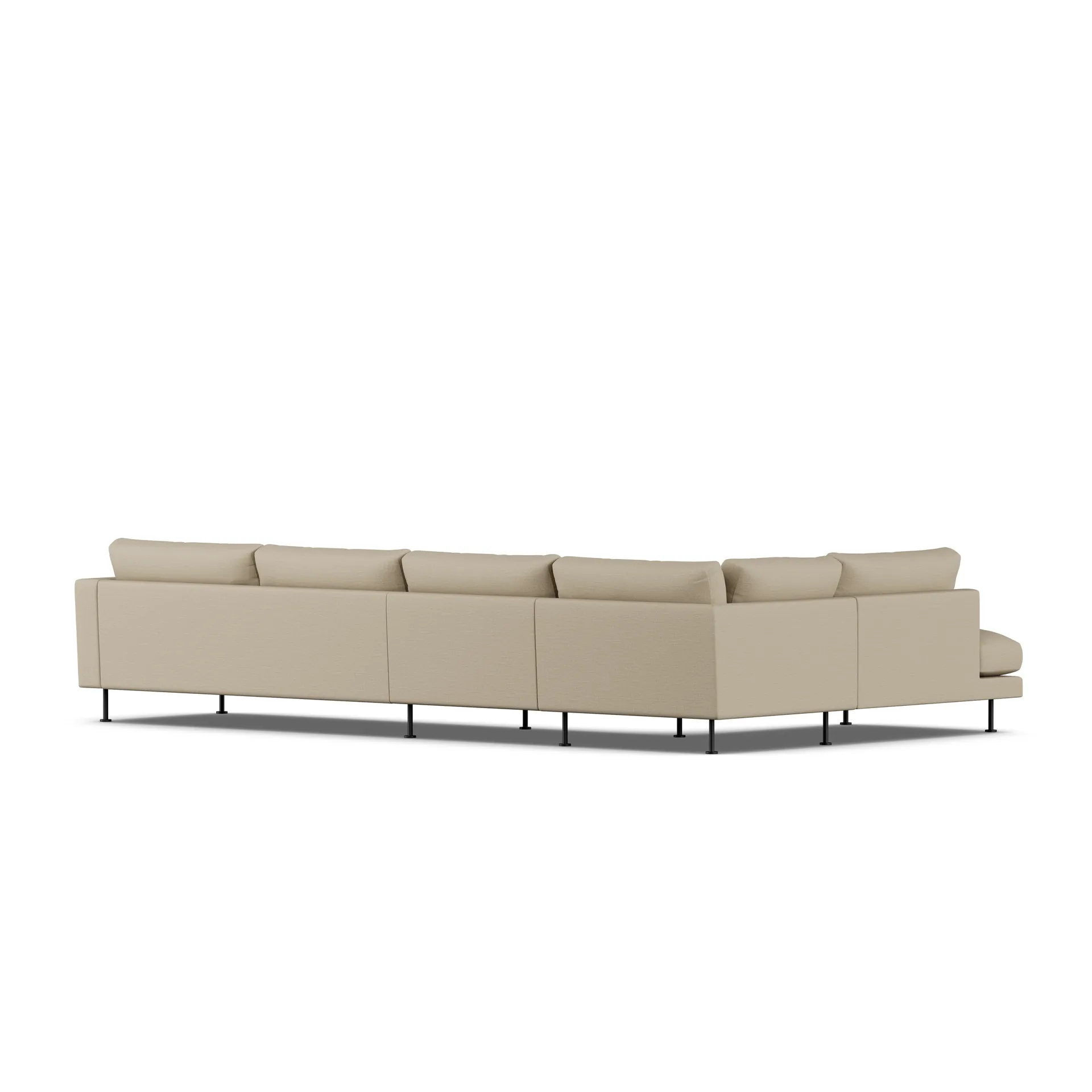 Bredhult Sofa, Same Sand 6672-Schwarzer Stahl, 4-sitzig B2 1898