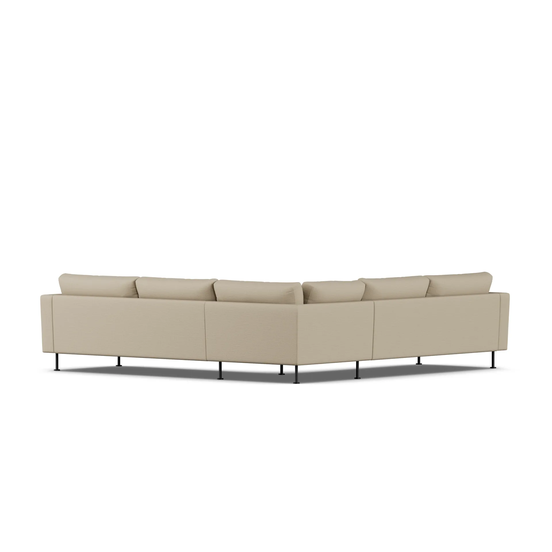 Bredhult Sofa, Same Sand 6672-Schwarzer Stahl, Ecksofa F 1898