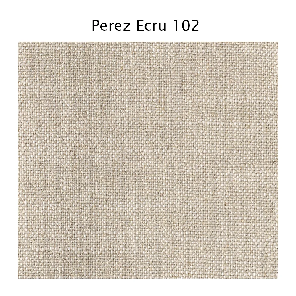 Haga 3 Sitzer Sofa, Stoff perez ecru 102 offwhite, Beine aus hellem Eichenholz 1898