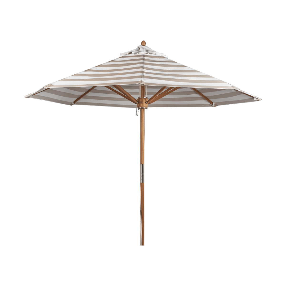 1898 Hisshult Sonnenschirm Ø270 cm Beige stripe-teak