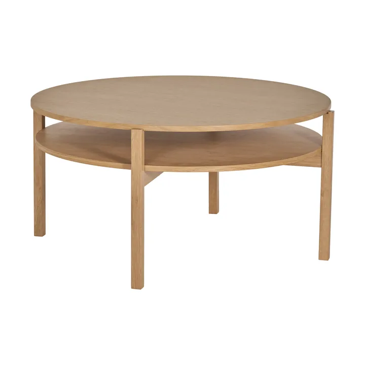 Lid Couchtisch - Eiche weiß pigmentiert, Ø90 cm - 1898