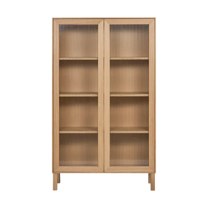 Lid Vitrinenschrank - Eiche weiß pigmentiert - 1898