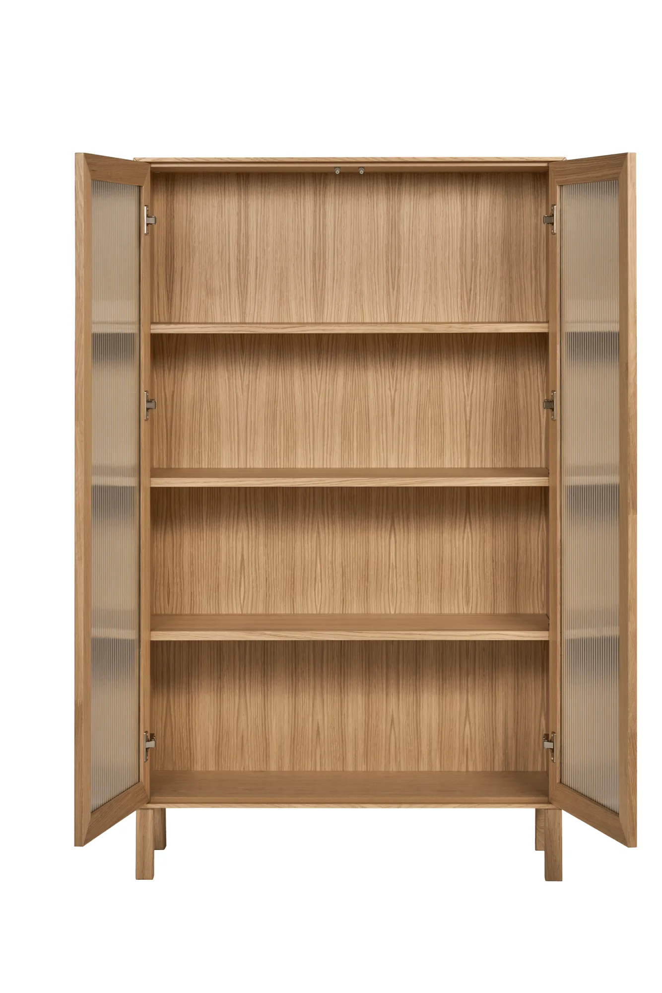 Lid Vitrinenschrank, Eiche weiß pigmentiert 1898