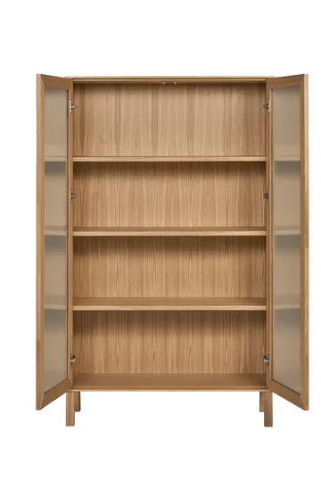 Lid Vitrinenschrank - Eiche weiß pigmentiert - 1898