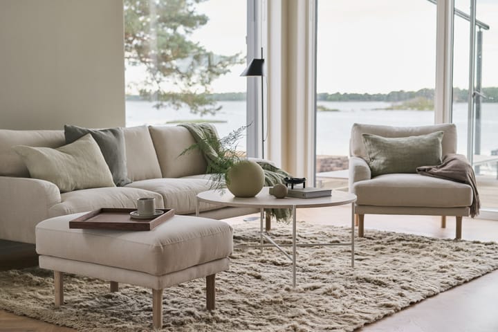 Lidnäs Fußhocker, Caleido beige 1898