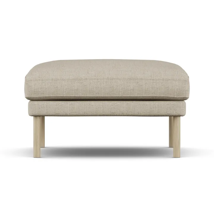 Linnevik Fußhocker - Bern Beige 0341-Eiche weiß geölt - 1898