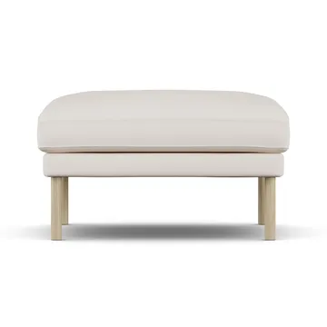 Linnevik Fußhocker - Caleido Beige 9600-Eiche weiß geölt, ohne Volant - 1898