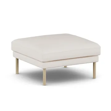 Linnevik Fußhocker - Caleido Beige 9600-Eiche weiß geölt, ohne Volant - 1898
