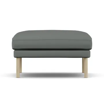 Linnevik Fußhocker - Caleido Grey 1240-Eiche weiß geölt, ohne Volant - 1898