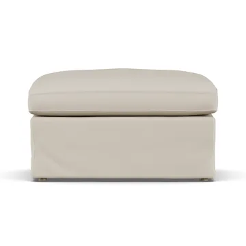 Linnevik Fußhocker - Jump Beige 1956-Eiche weiß geölt, mit Volant - 1898