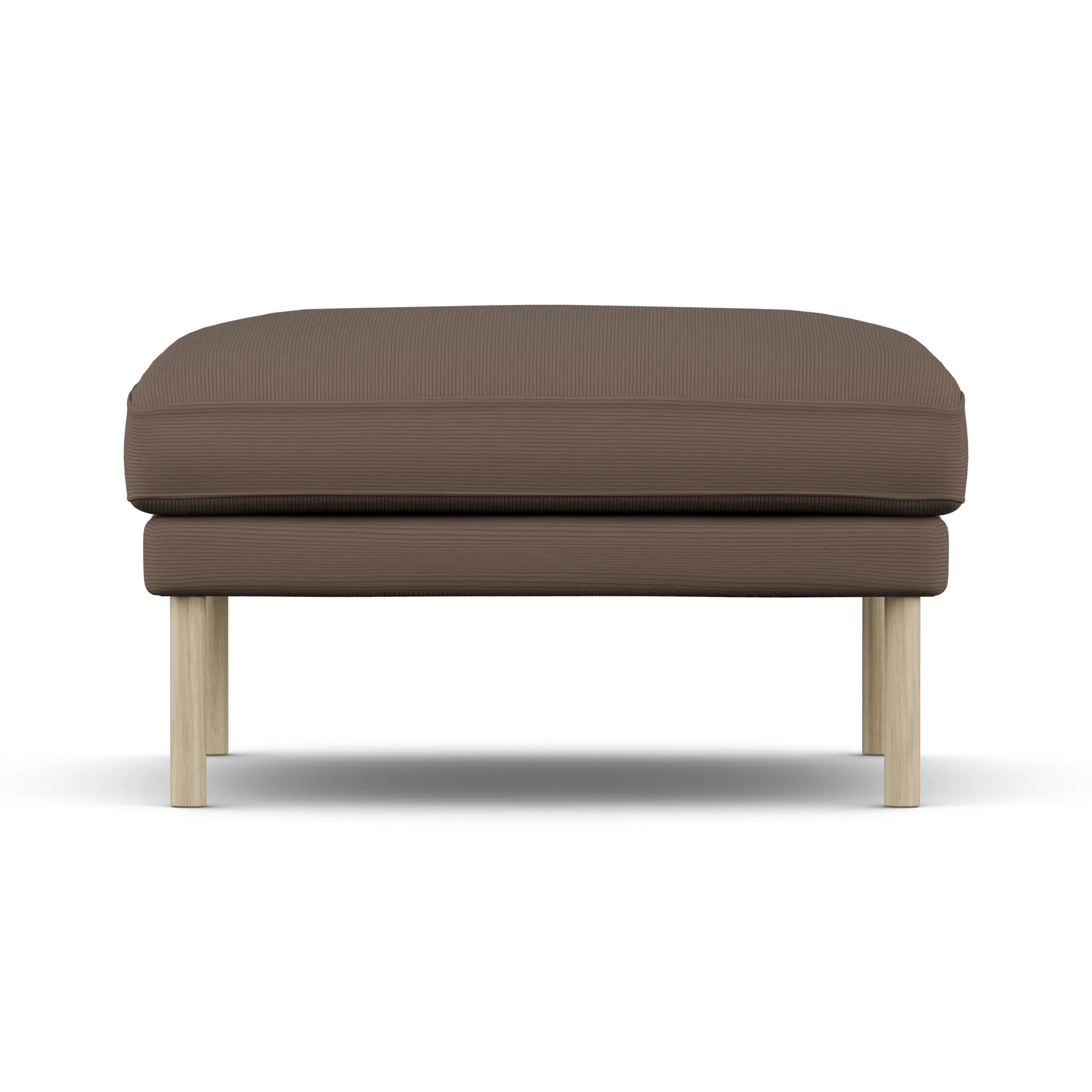 Linnevik Fußhocker, Jump Brown 1955-Eiche weiß geölt, ohne Volant 1898