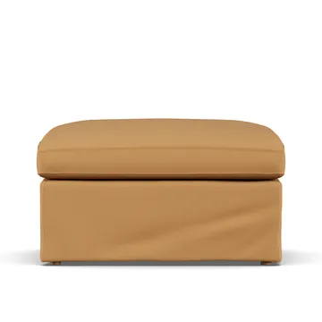 Linnevik Fußhocker - Jump Honey 1959-Eiche weiß geölt, mit Volant - 1898