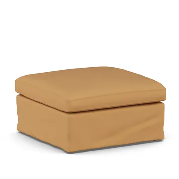 Linnevik Fußhocker - Jump Honey 1959-Eiche weiß geölt, mit Volant - 1898