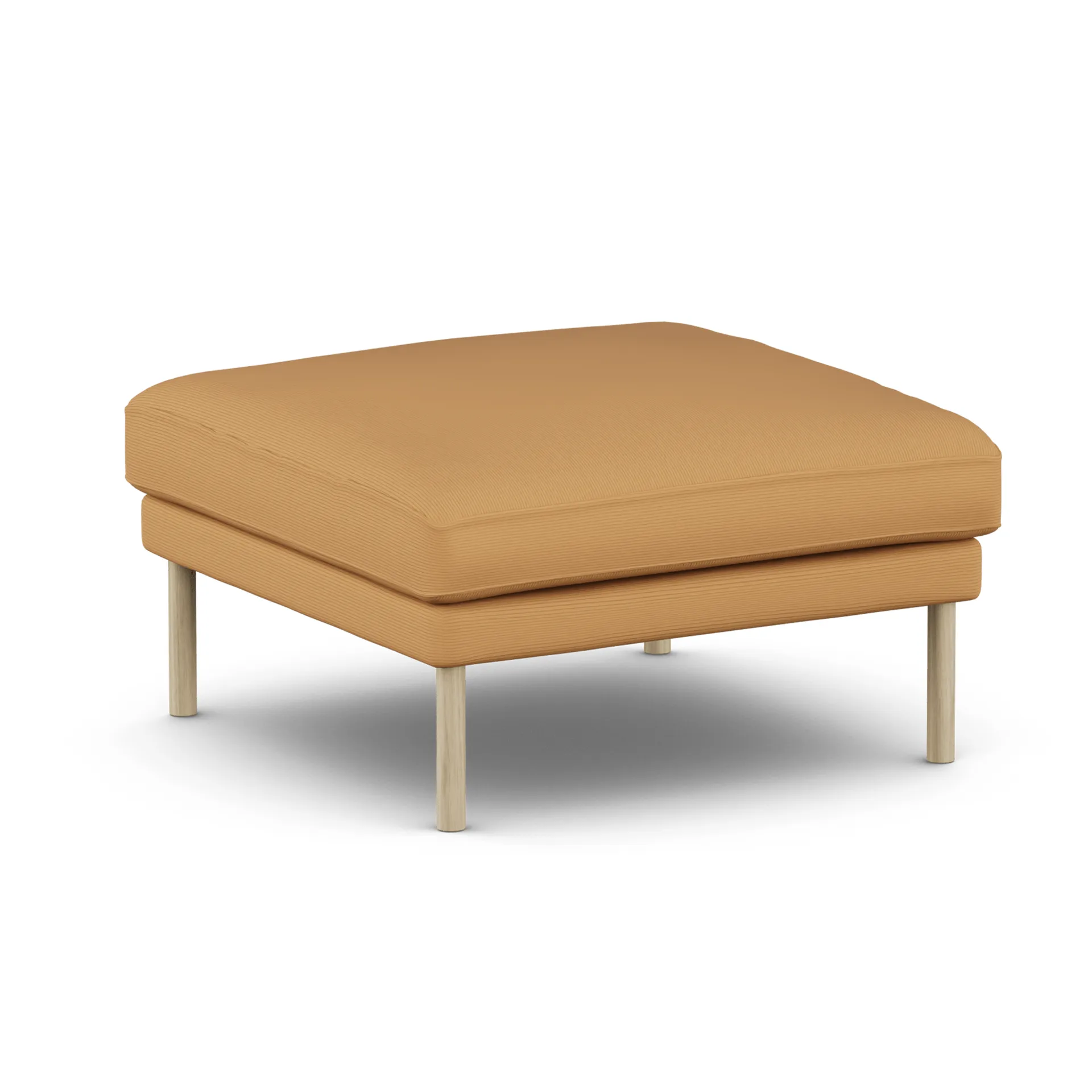 Linnevik Fußhocker, Jump Honey 1959-Eiche weiß geölt, ohne Volant 1898