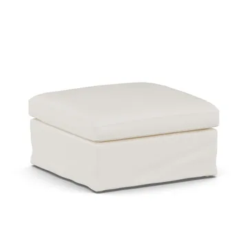 Linnevik Fußhocker - Jump Off White 1954-Eiche weiß geölt, mit Volant - 1898