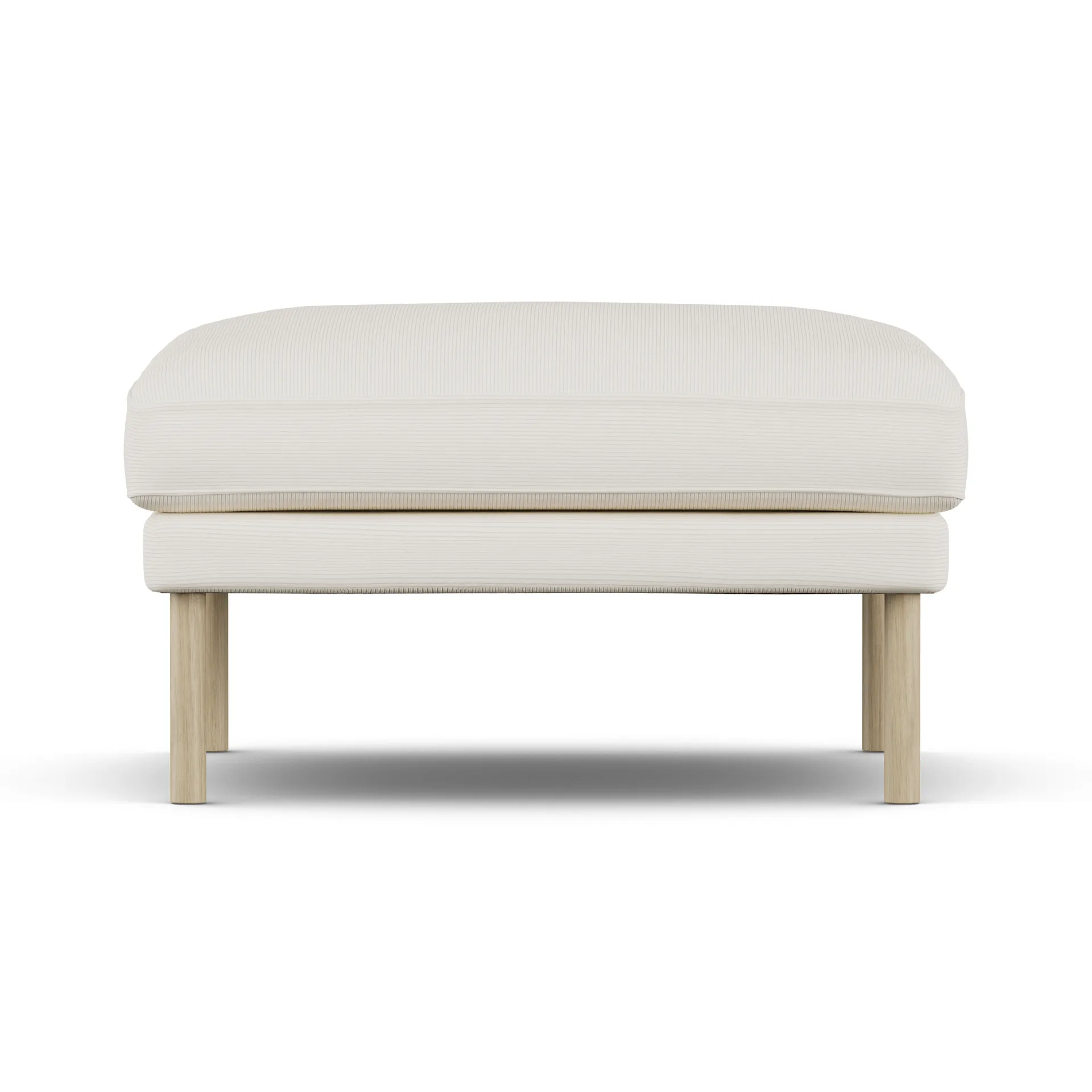 Linnevik Fußhocker, Jump Off White 1954-Eiche weiß geölt, ohne Volant 1898